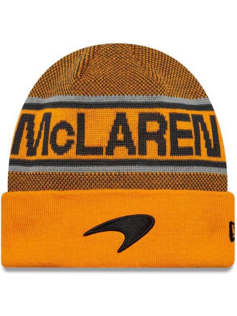 Orange Cuff Beanie Hat for Winter, Cozy Knit Cap, Stylish Team Spirit Accessory